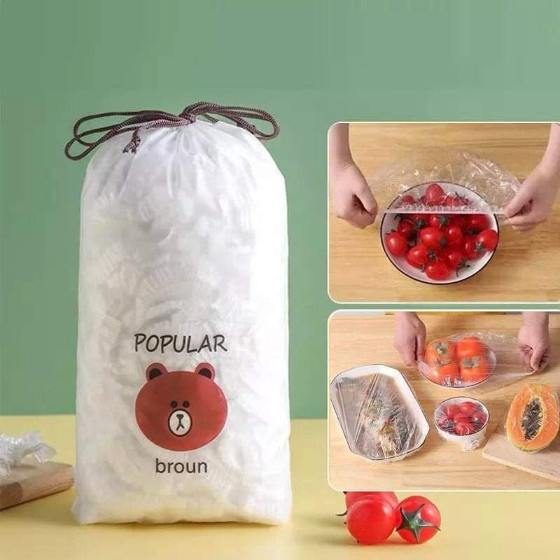 Elastic Food Storage Covers – 100Pcs