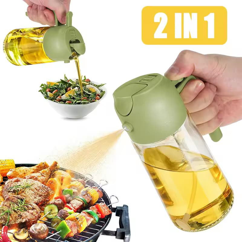 2-in-1 Kitchen Oil Spray Bottle