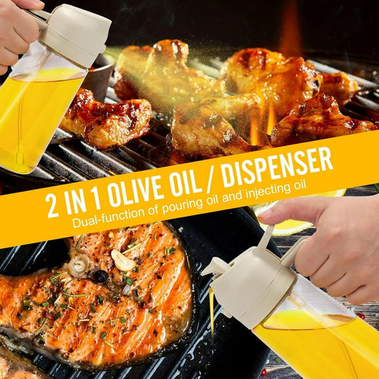 2-in-1 Kitchen Oil Spray Bottle