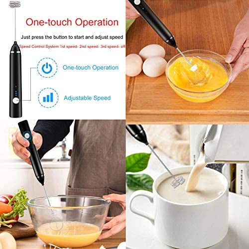 Electric Milk Frother & Whisk – 2 in 1