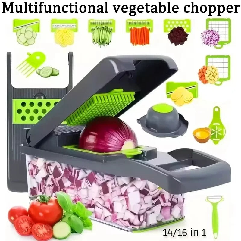 16-in-1 Multifunctional Vegetable Slicer & Chopper
