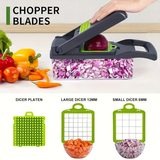 16-in-1 Multifunctional Vegetable Slicer & Chopper