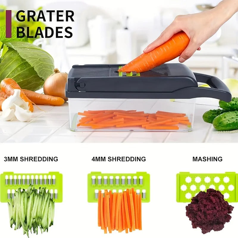 16-in-1 Multifunctional Vegetable Slicer & Chopper