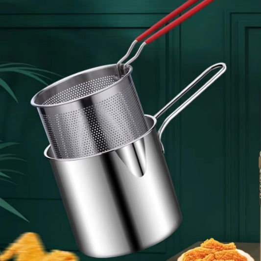 Stainless Steel Frying & Strainer Pot
