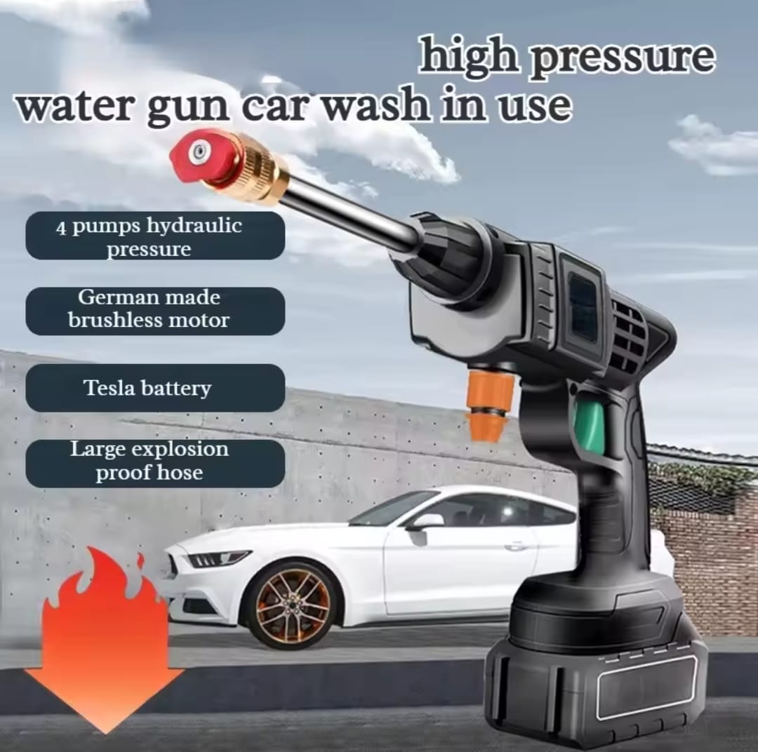 2-in-1 Adjustable Car Wash Gun for Garden & Car Cleaning